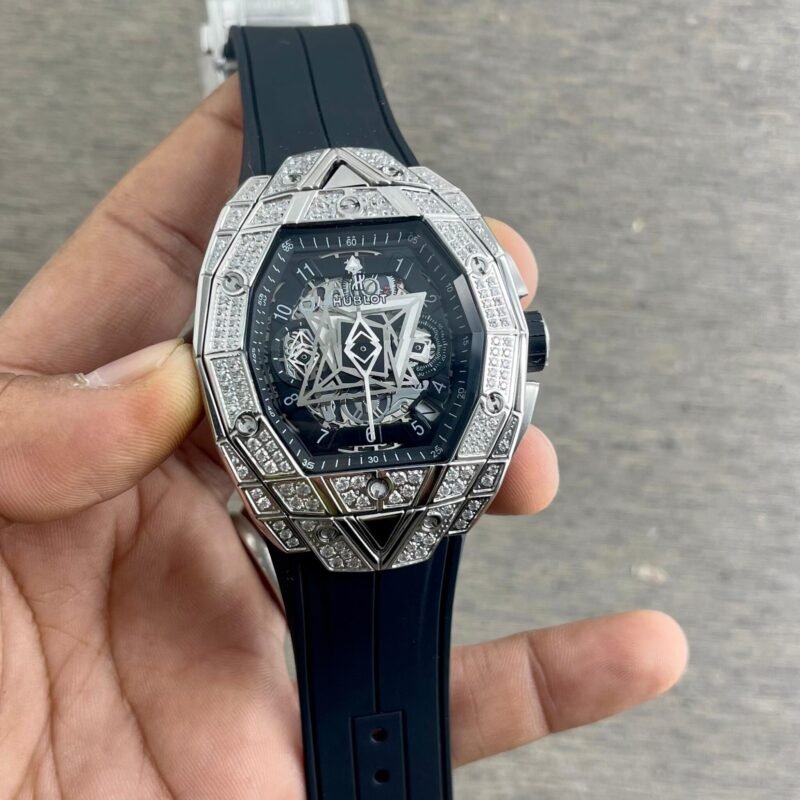 Hublot Big Bang Sang Bleu 3 Silver Diamond