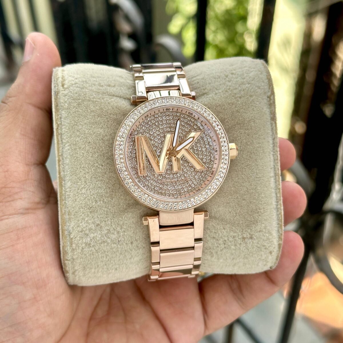 Michael Kors logo Rose Dial