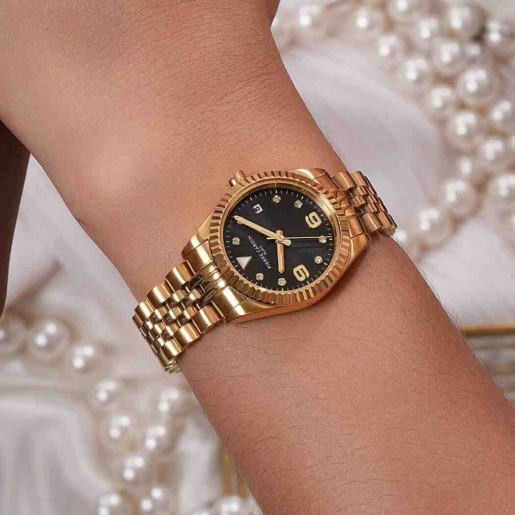 Premium Women Watches , women Hand with gold watch